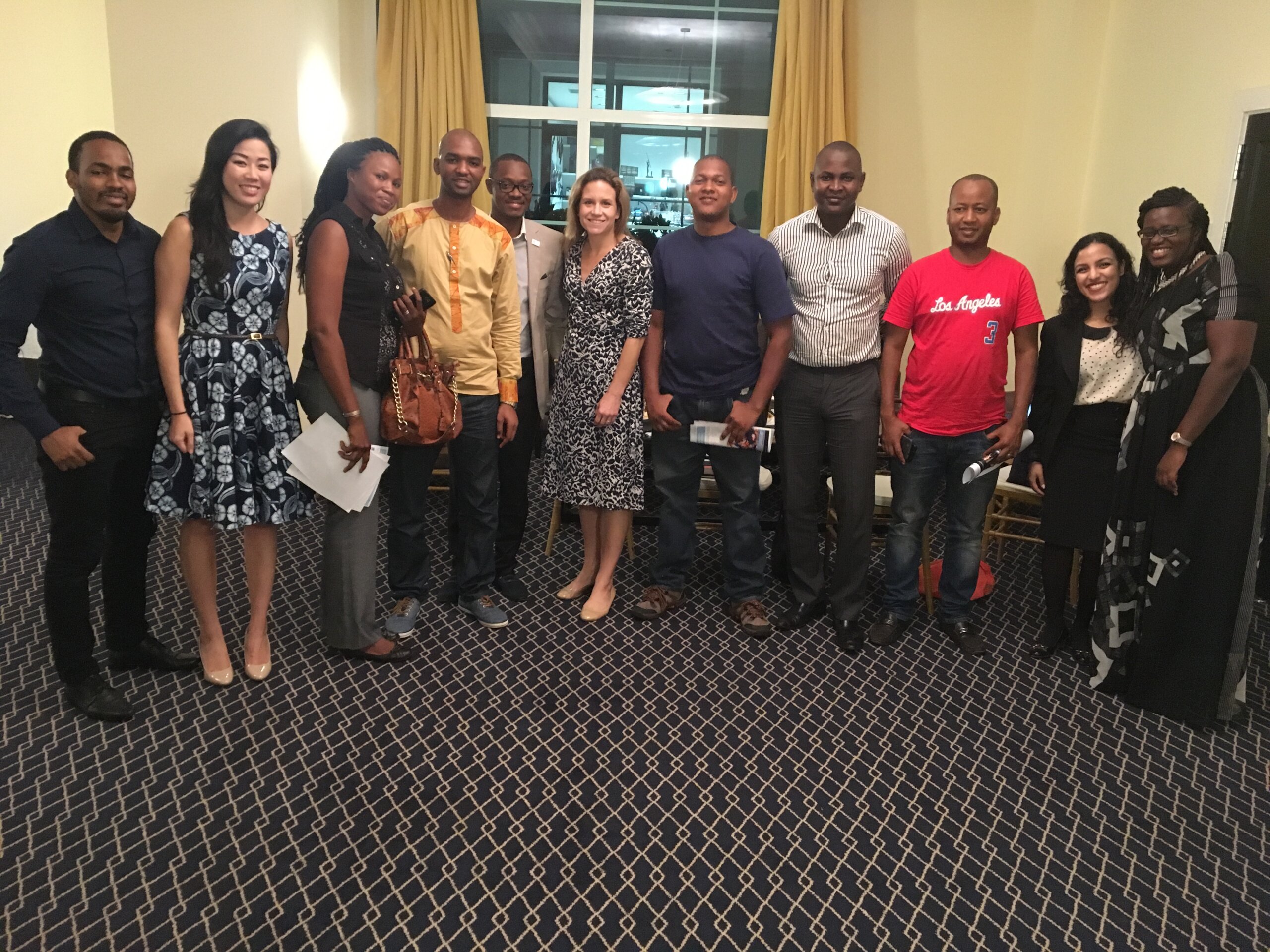 EPL attends reception with YALI fellows in Guinea